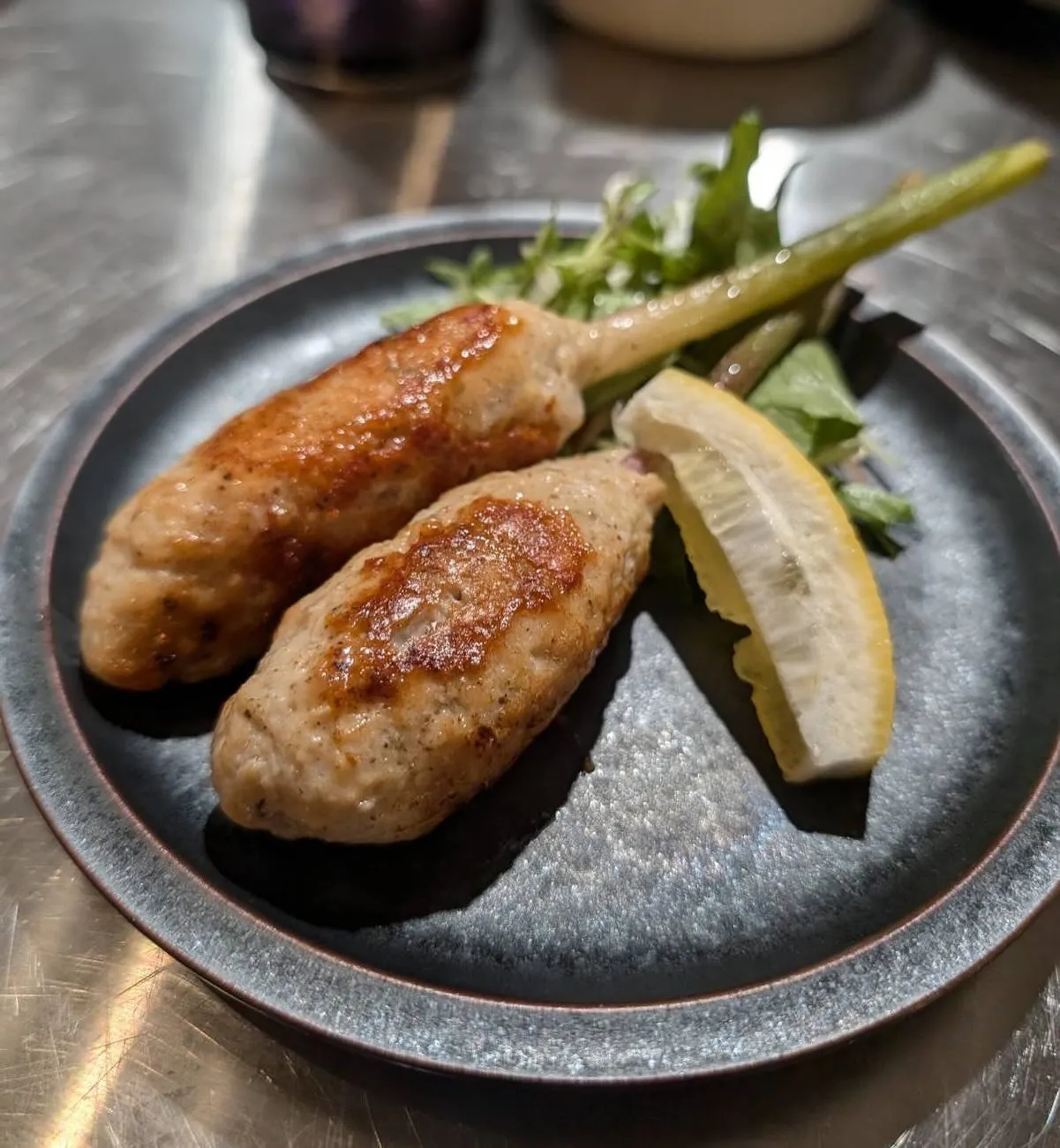 本日のおススメメニューは、谷中生姜を使用した特製のつくね焼き...