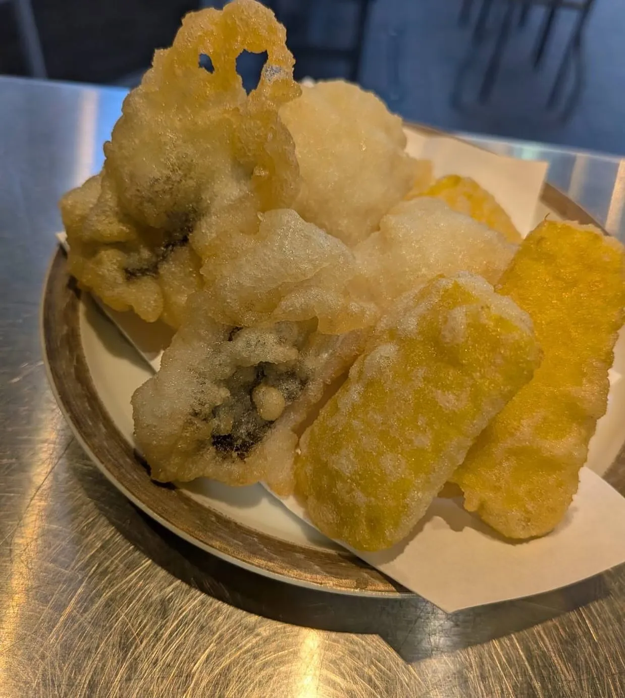 鱧ととうもろこしのフリット